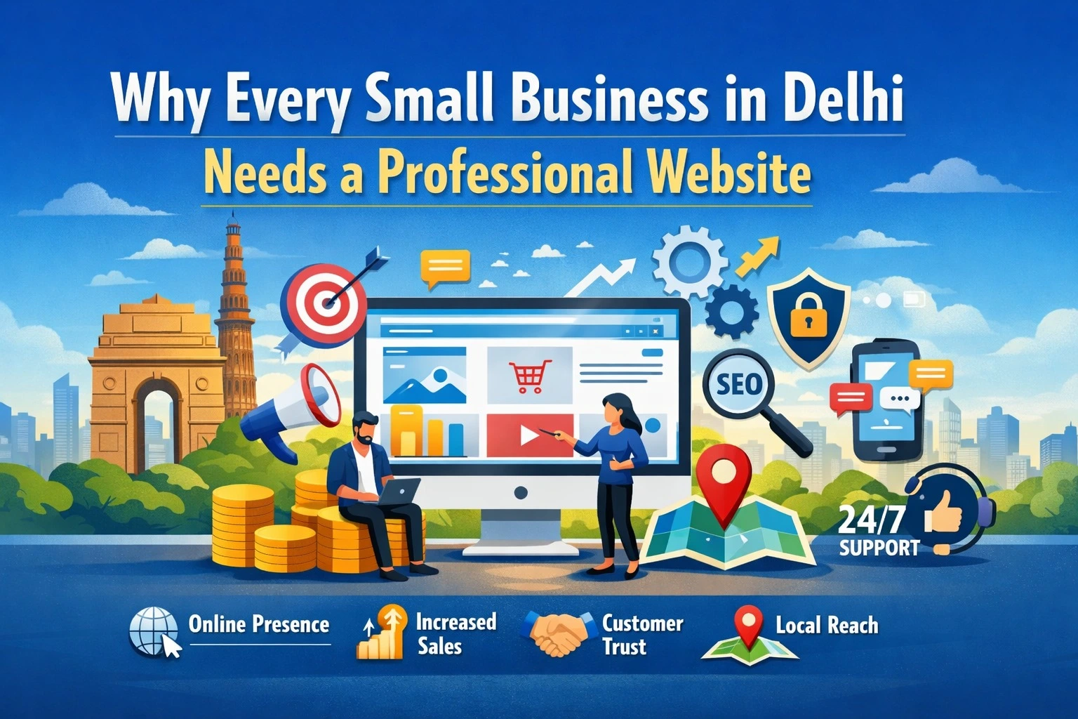 Read more about the article Why Every Small Business in Delhi Needs a Professional Website