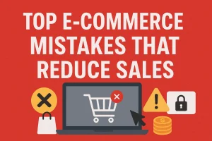 Read more about the article Top E-Commerce Mistakes That Reduce Sales (And How to Avoid Them)