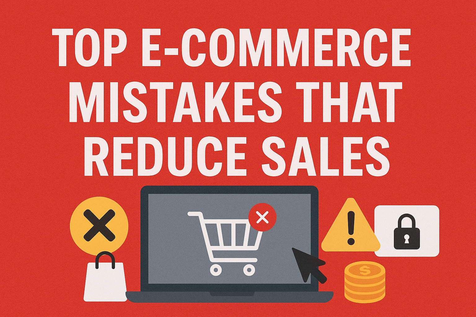 Read more about the article Top E-Commerce Mistakes That Reduce Sales (And How to Avoid Them)
