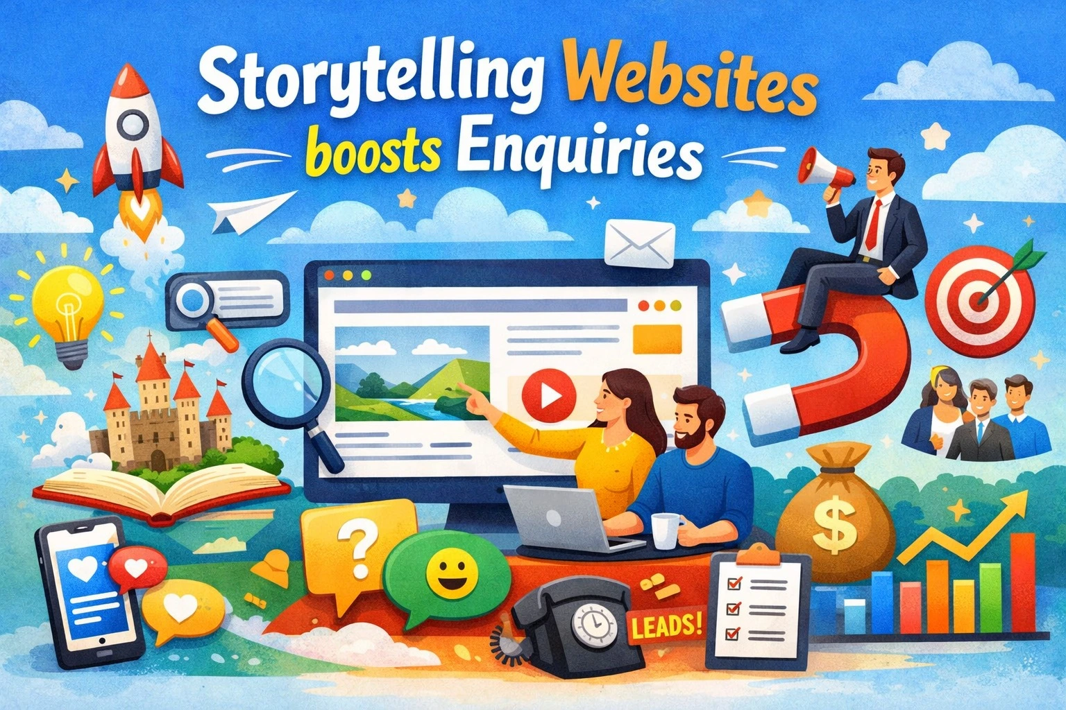 Read more about the article How Storytelling Websites Turn First Time Visitors into Enquiries