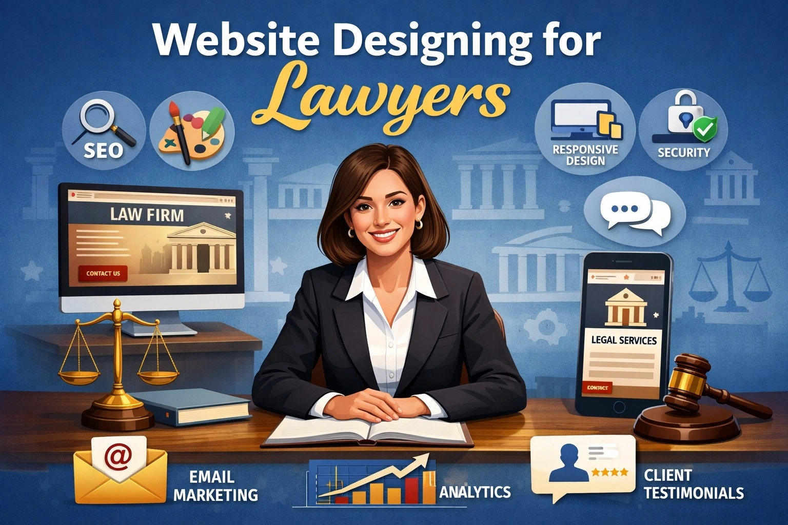 Read more about the article Website Designing for Lawyers in India to Get More Client Enquiries