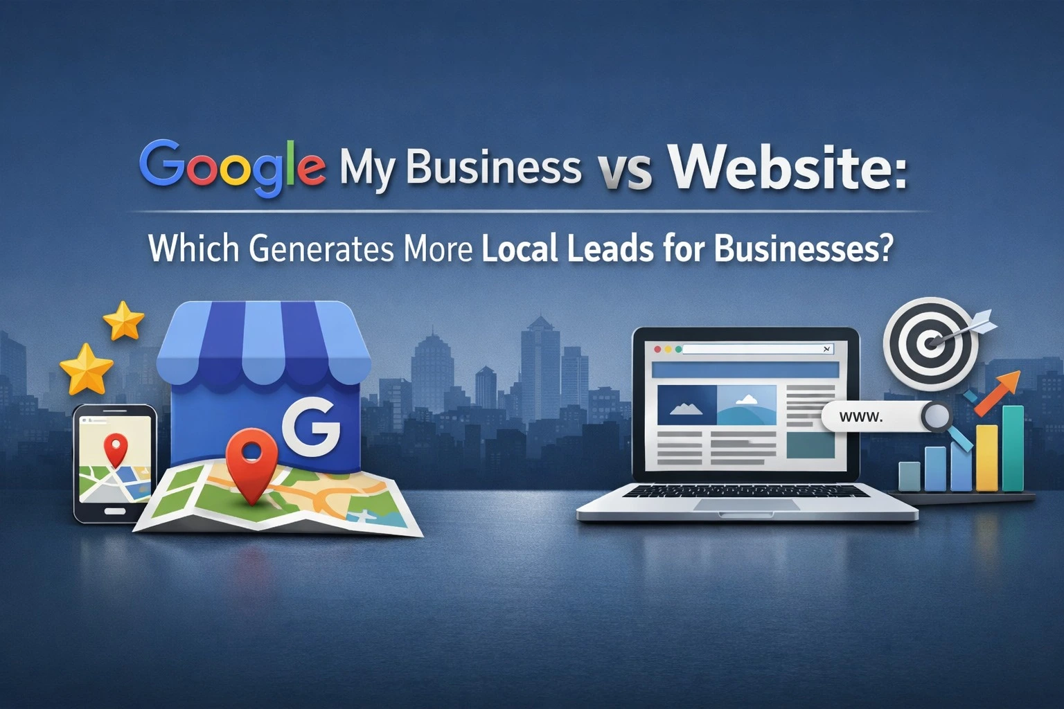 Read more about the article Google My Business vs Website: Which Generates More Local Leads for Businesses?