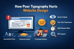 Read more about the article How Poor Typography Hurts Website Design, User Engagement & Sales