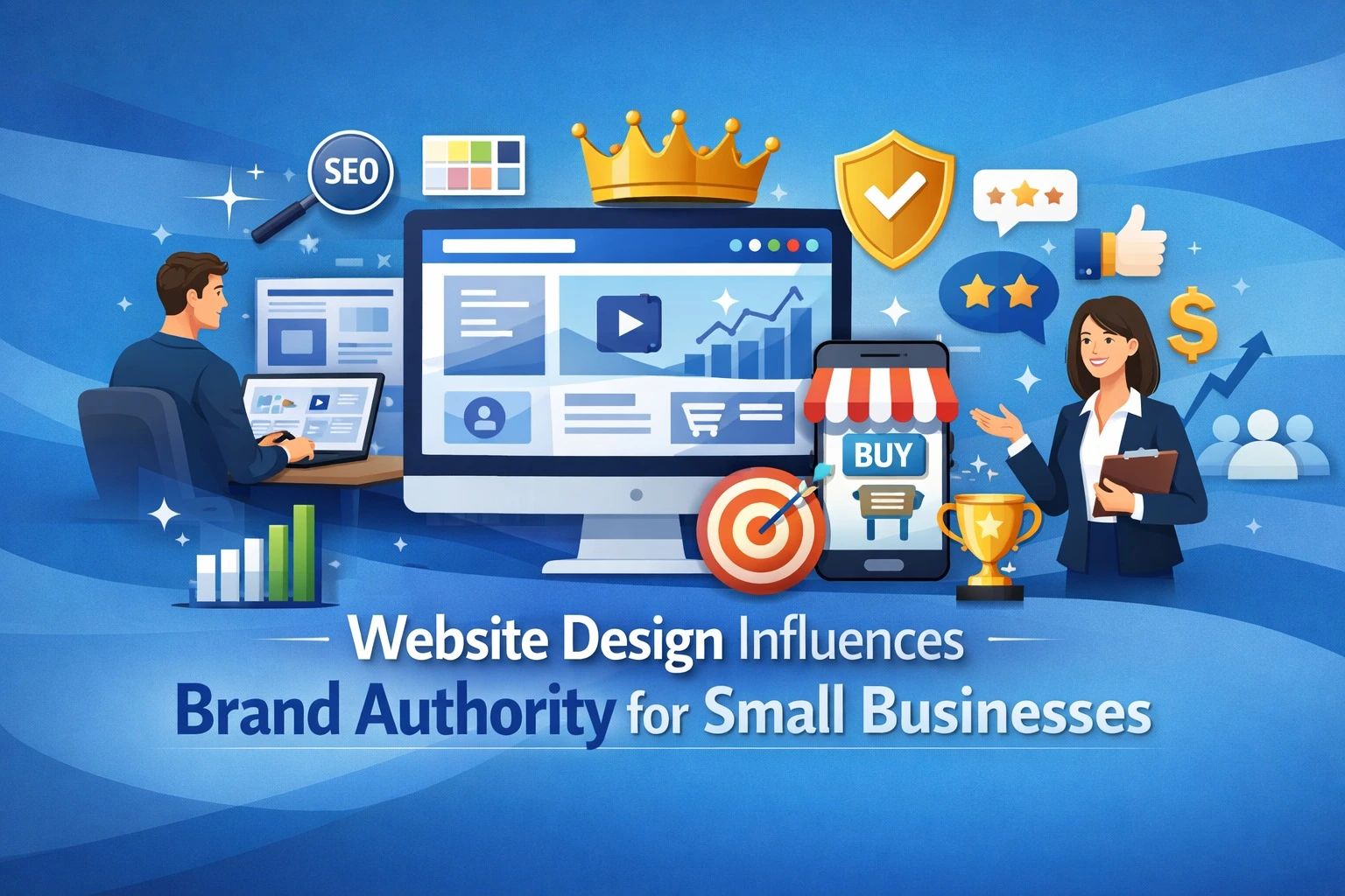 Read more about the article How Website Design Influences Brand Authority for Small Businesses