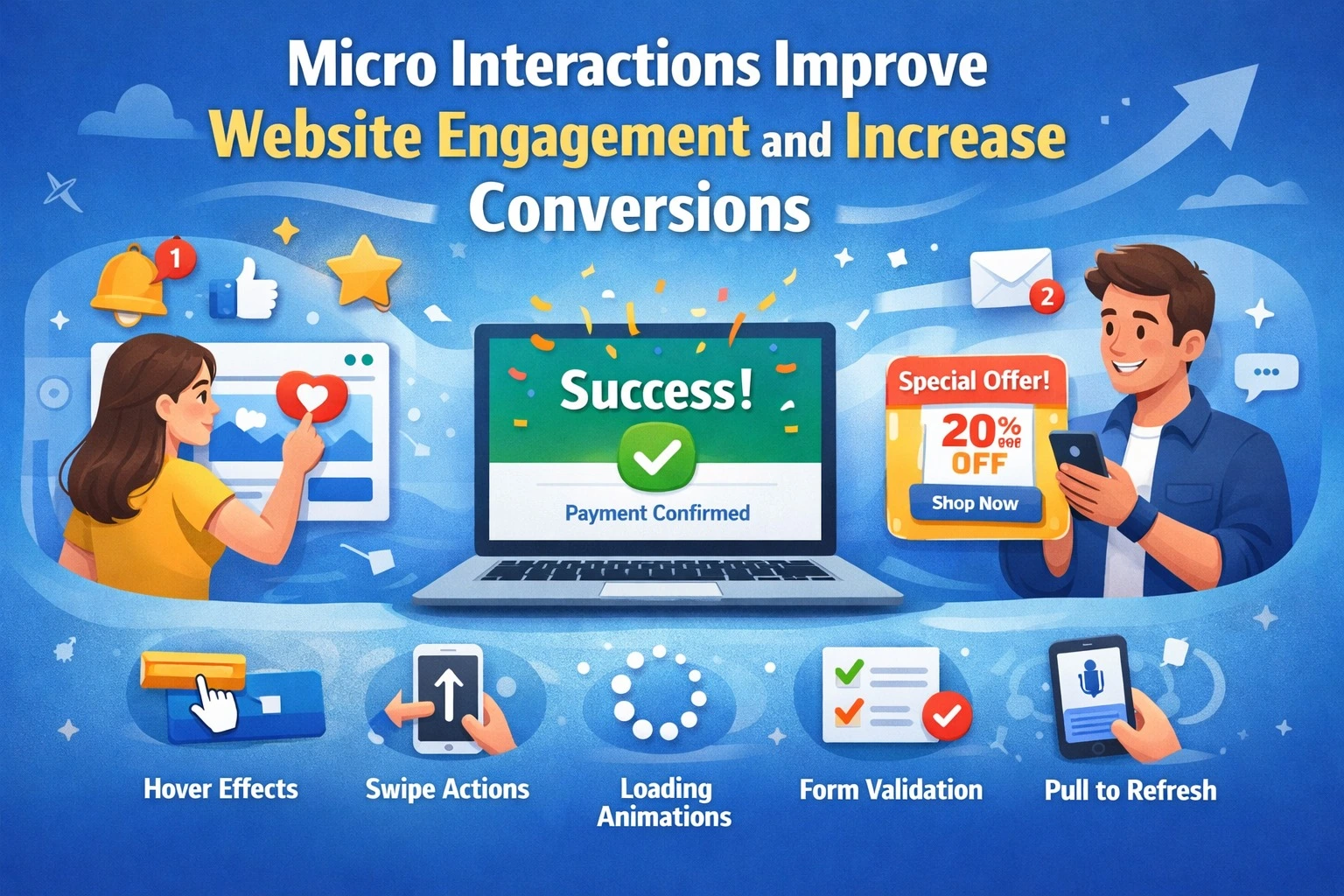 Read more about the article How Micro Interactions Improve Website Engagement and Increase Conversions