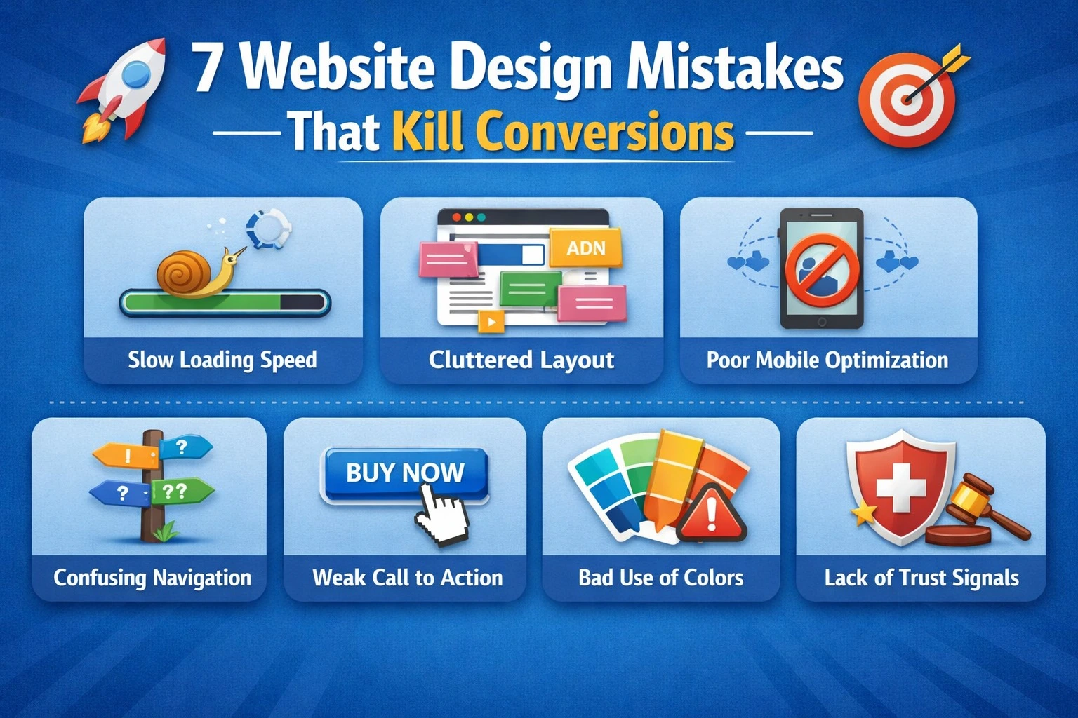 Read more about the article 7 Website Design Mistakes That Kill Conversions for Indian Businesses