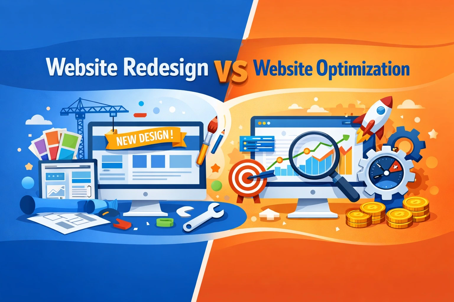 Read more about the article Website Redesign vs Website Optimization: What Growing Businesses Really Need