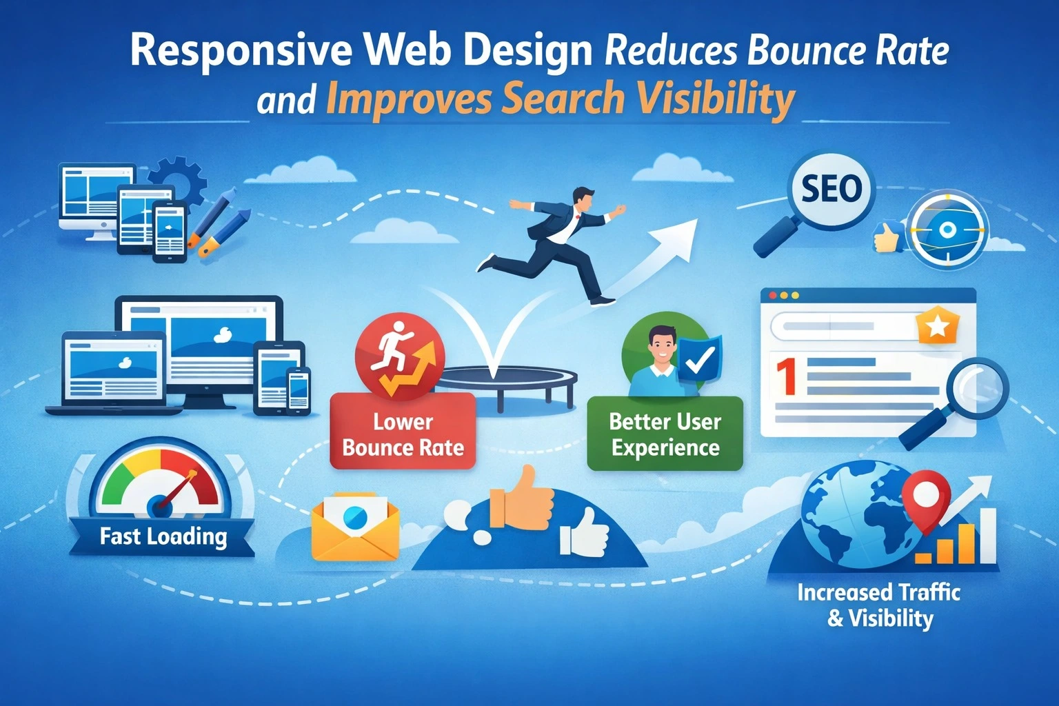 Read more about the article How Responsive Web Design Reduces Bounce Rate and Improves Search Visibility