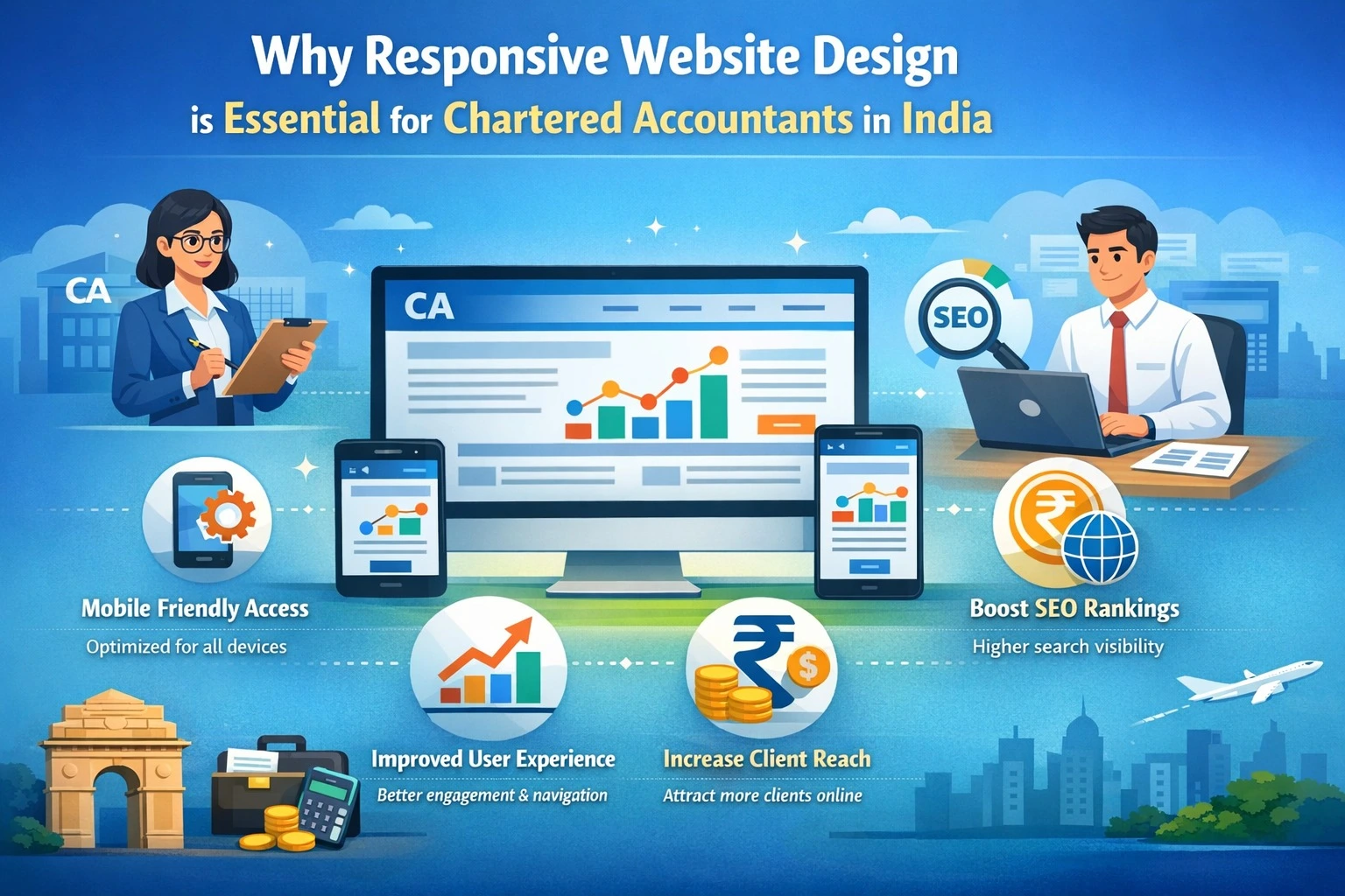 Read more about the article Why Responsive Website Design is Essential for Chartered Accountants in India